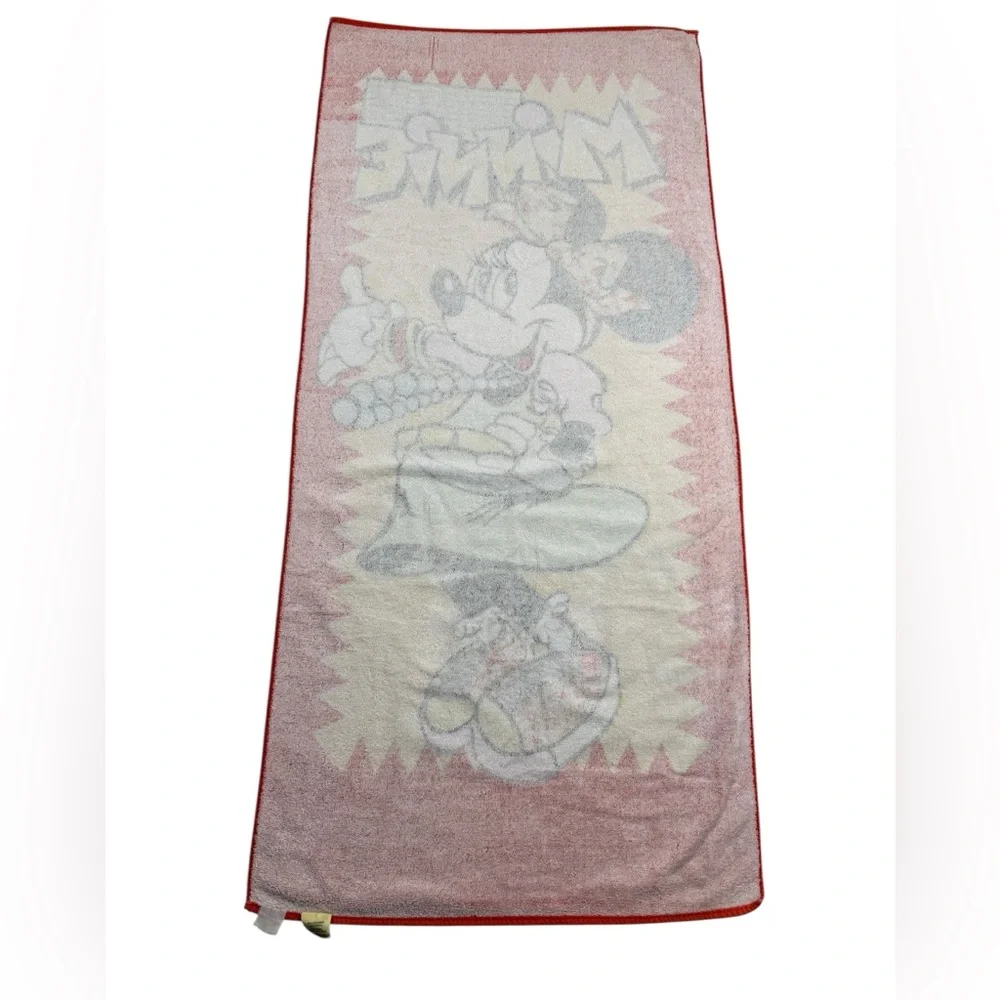 VTG 90s Disney Beach Towels Mickey & Minnie Mouse Bundle Retro Franco Cotton